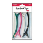 4 JUMBO PLASTIC CLIPS - Textured Tech