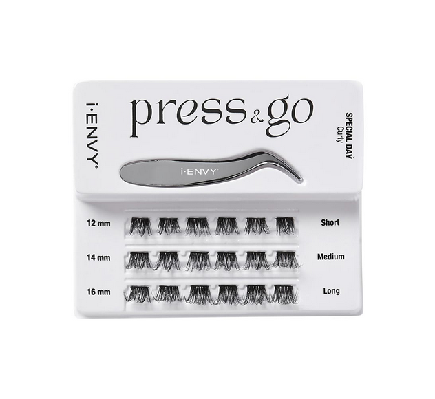 I-ENVY PRESS AND GO LASH CLUSTERS KIT (Select Style) - Textured Tech