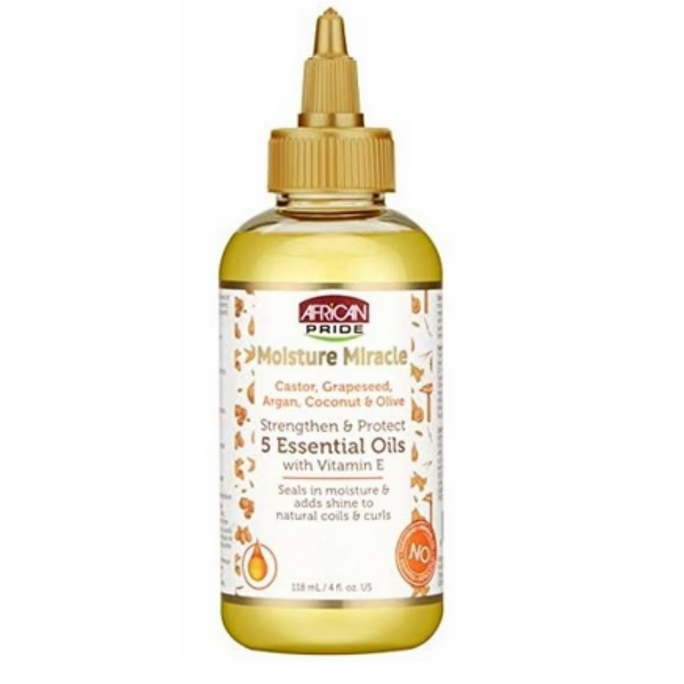 AFRICAN PRIDE MOISTURE MIRACLE 5 ESSENTIALS VITAMIN OILS - Textured Tech