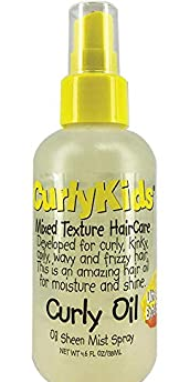 CURLYKIDS CURLY OIL SHEEN MIST SPRAY 4.6OZ - Textured Tech