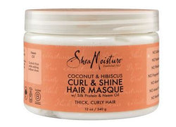 SHEA MOISTURE COCNUT & HIBISCUS CURL & SHINE HAIR MASQUE 11.5OZ - Textured Tech