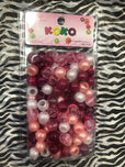 KOKO BEADS MIXED REDS "LARGE" - Textured Tech