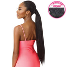 OUTRE PRETTY QUICK SALON STYLE WRAP PONY TAIL JUMBO KINKY STRAIGHT 24" - Textured Tech