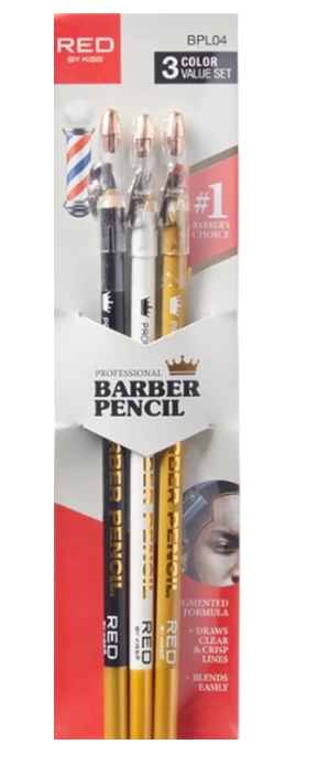 RED BY KISS PROFESSIONAL BARBER PENCIL 3PCS - Textured Tech