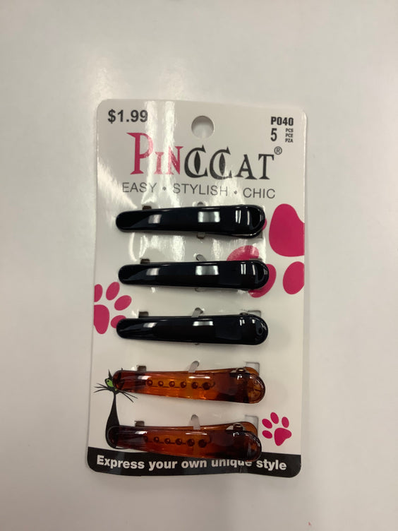 PINCCAT #P040 MED HAIR CLIPS - Textured Tech