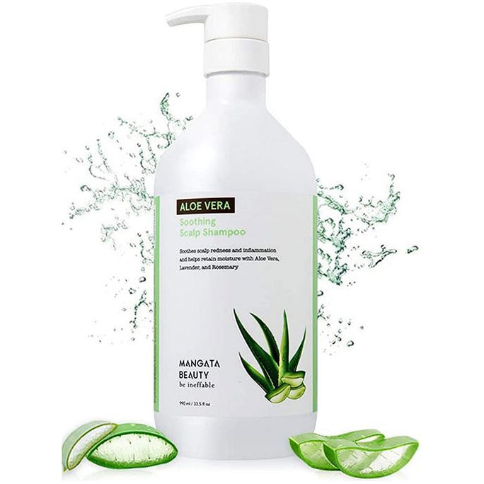 MANGATA BEAUTY ALOE VERA SOOTHING SCALP SHAMPOO 33.5OZ - Textured Tech