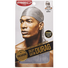 RED PREMIUM SILKY SATIN DURAG (GRAY) - Textured Tech