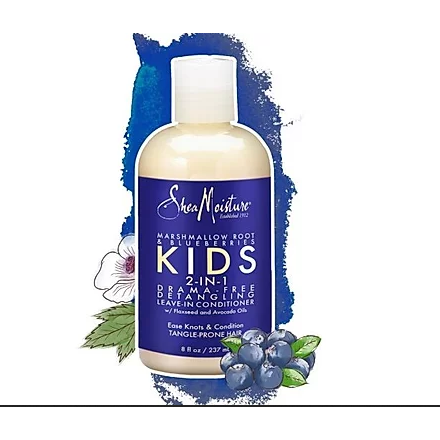 Shea Moisture KIDS Marshmallow Root & Blue Berries 2N1 LV-IN 8OZ - Textured Tech