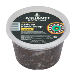 ASHANTI NATURALS CREAMY AFRICAN BLACK SOAP 16OZ - Textured Tech