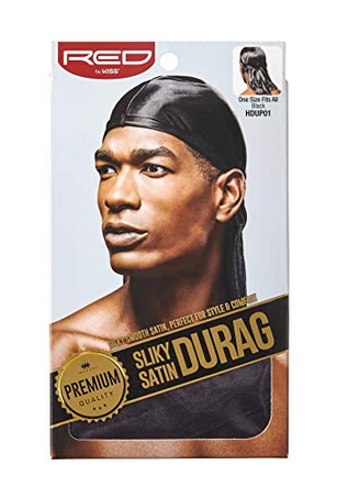 RED PREMIUM SILKY SATIN DURAG - Textured Tech