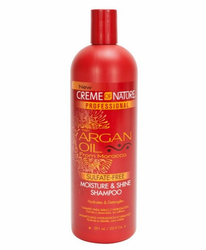 CREME OF NATURE MOISTURE & SHINE ARGAN MOISTURE AND SHINE  SHAMPOO 20OZ - Textured Tech