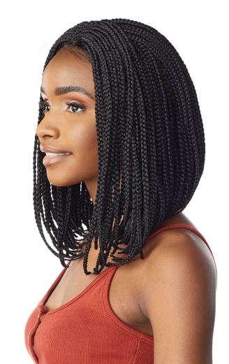 Sensationnel Cloud 9 Swiss Lace Wig 4X4 Lace Parting Box Braid Bob - Textured Tech