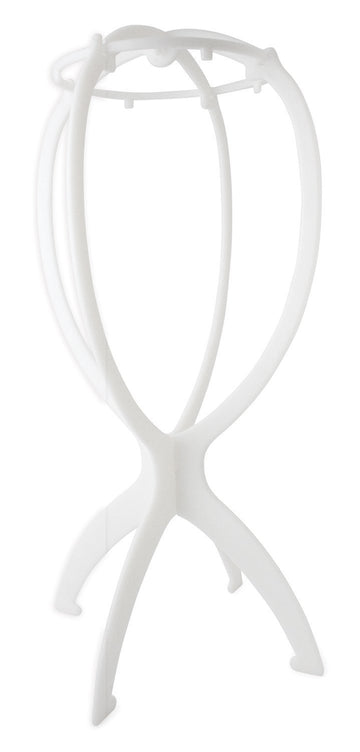 PORTABLE WIG STAND 14" LONG WHITE - Textured Tech