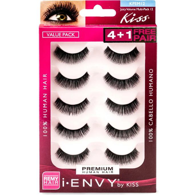 IENVY PREMIUM HUMAN HAIR LASHES 5 PACK - Textured Tech