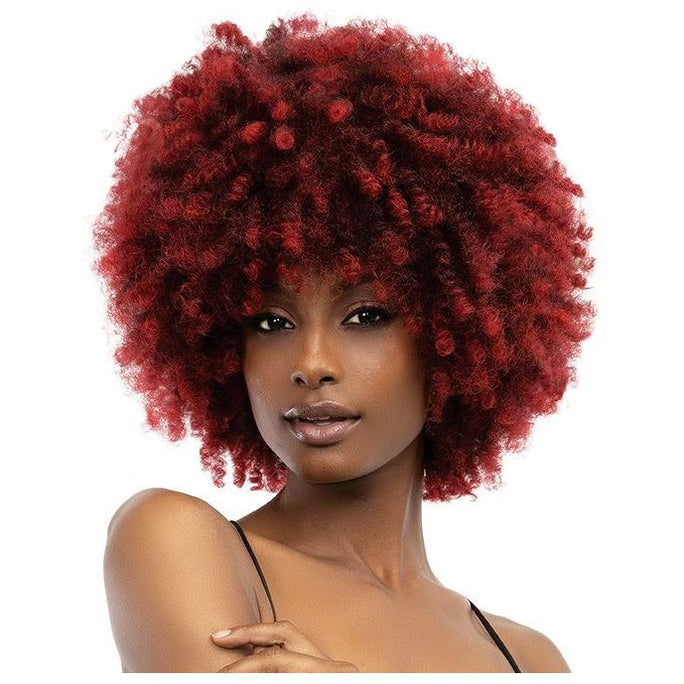 JANET COLLECTION NATURAL CURLY WIG - NATURAL AFRO KANE - Textured Tech