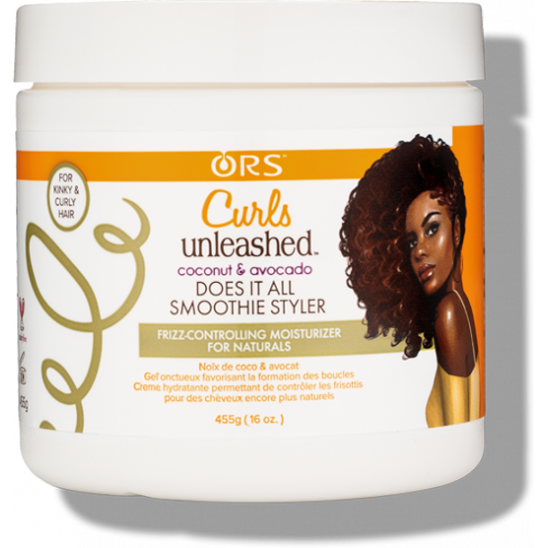 ORS CURLS UNLEASHED COCONUT & AVOCADO DOES IT ALL SMOOTHIE STYLER 16oz - Textured Tech