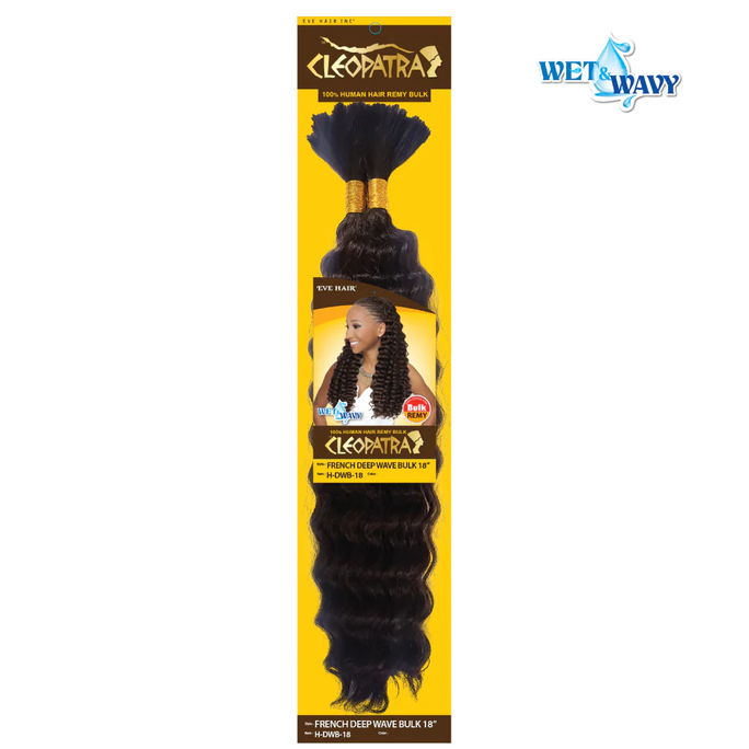 CLEOPATRA FRENCH DEEP WAVE BULK HUMAN HAIR 18" - Textured Tech