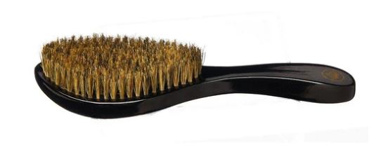 360 POWER WAVE X BOW WOW PREMIUM CURVED BOAR BRUSH - MEDIUM SOFT - Textured Tech