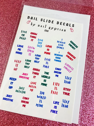 NAIL GYPTIAN NAIL SLIDE DECALS - Textured Tech
