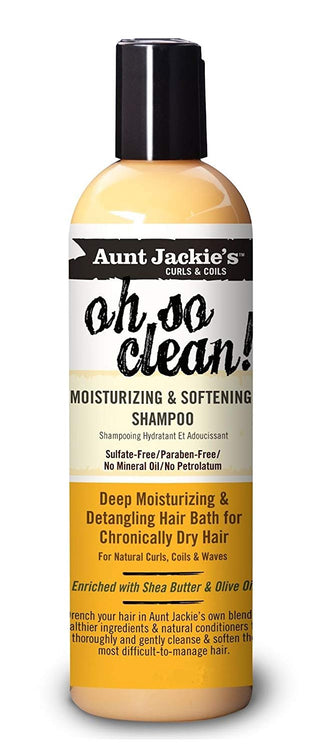 Aunt Jackie's Oh So Clean! Mosturizing and Softening Shampoo (12 fl.oz.) - Textured Tech