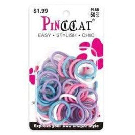 PINCCAT #P188 ELASTIC COLORFUL RUBBER BANDS 40CT - Textured Tech