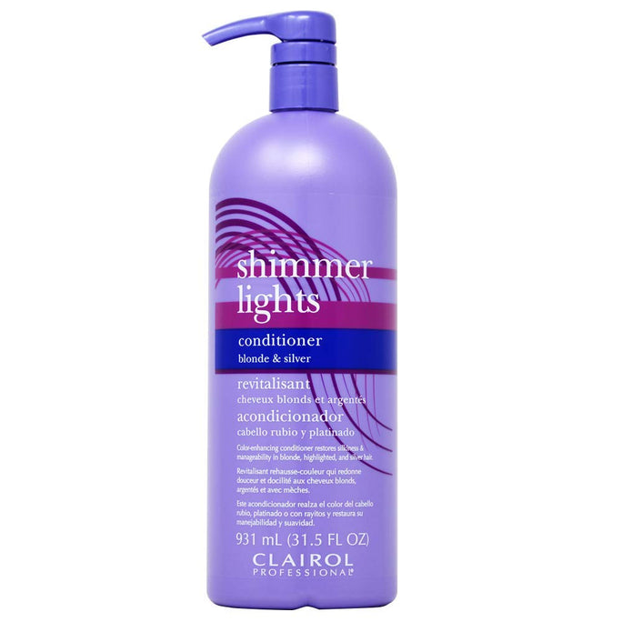 Clairol Professional Shimmer Lights Conditioner Blonde & Silver - Textured Tech