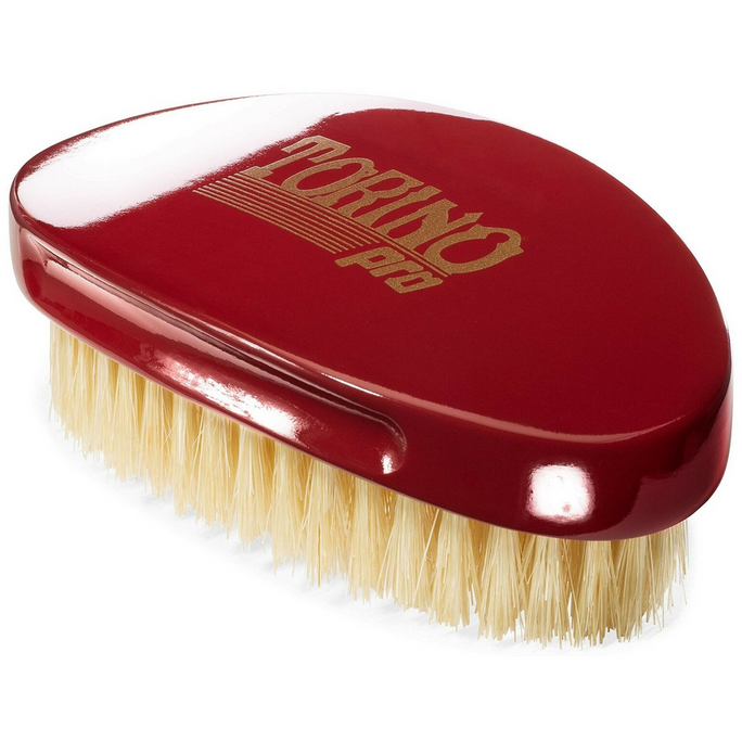 Torino Pro Wave Brush #1500-Curved Medium palm 360 Waves Hair Brush - Textured Tech