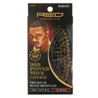 360 POWER WAVE X BOW WOW CURVED PALM BOAR BRUSH - MEDIUM SOFT - Textured Tech