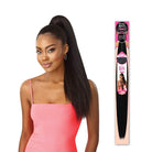 OUTRE PRETTY QUICK SALON STYLE WRAP PONY TAIL JUMBO KINKY STRAIGHT 24" - Textured Tech