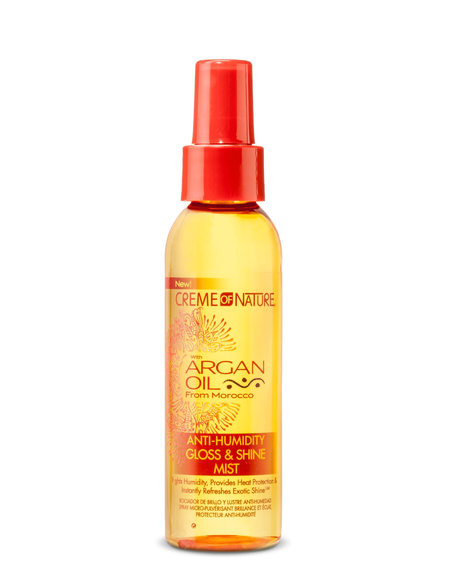 CREME OF NATURE ARGAN OIL ANTI HUMIDITY GLOSS & SHINE MIST 4OZ - Textured Tech