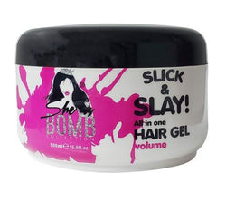 SHE IS BOMB SLICK & SLAY ALL IN ONE HAIR GEL 16.9 OZ - Textured Tech