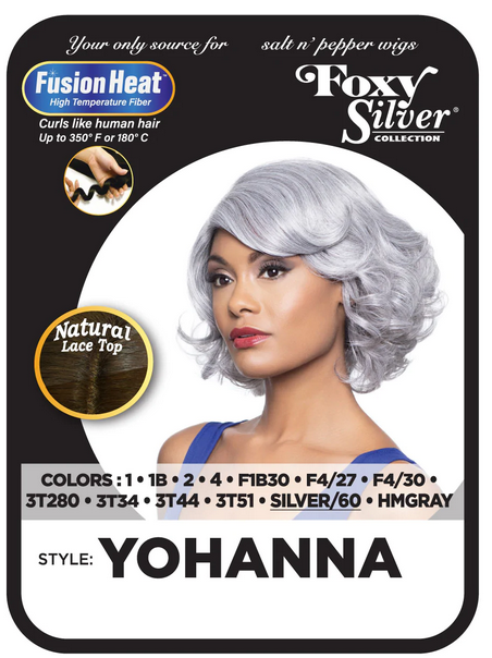 FOXY SILVER WIG - YOHANNA - Textured Tech