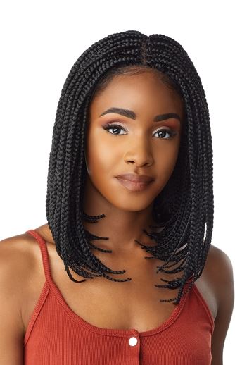 Sensationnel Cloud 9 Swiss Lace Wig 4X4 Lace Parting Box Braid Bob - Textured Tech