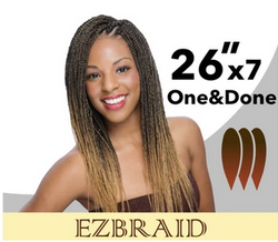 EZBRAID ONE & DONE 1B 26" 7PACK - Textured Tech