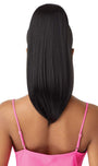 OUTRE PRETTY QUICK SALON STYLE WRAP PONY TAIL SLEEK STRAIGHT 16" - Textured Tech