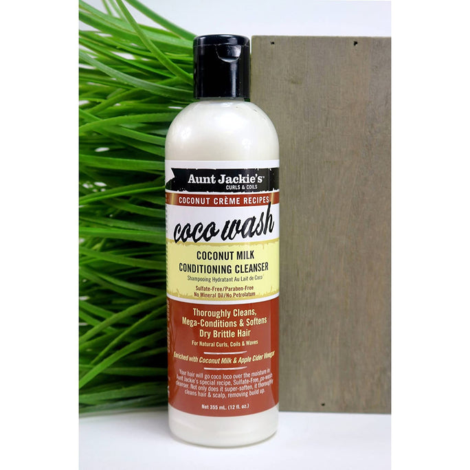 Aunt Jackie's Coco Wash - Coconut Milk Conditioning Cleanser (12 fl.oz.) - Textured Tech